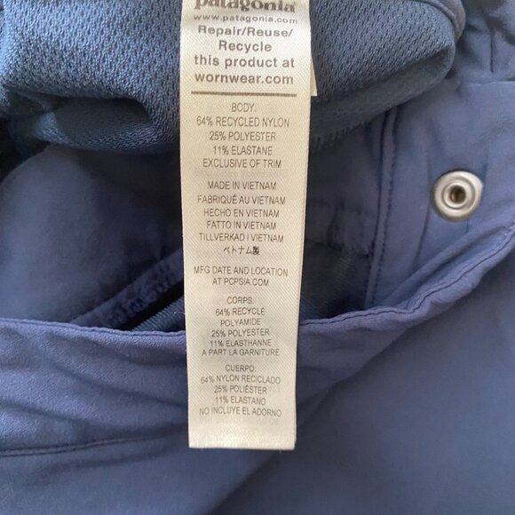 Patagonia Mens Nena Jogger Pants Sz L 34"x29” Blue  Performance Outdoor Travel - Picture 7 of 12